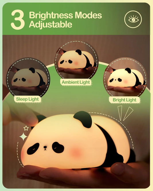 Cute Silicone Panda LED Night Light