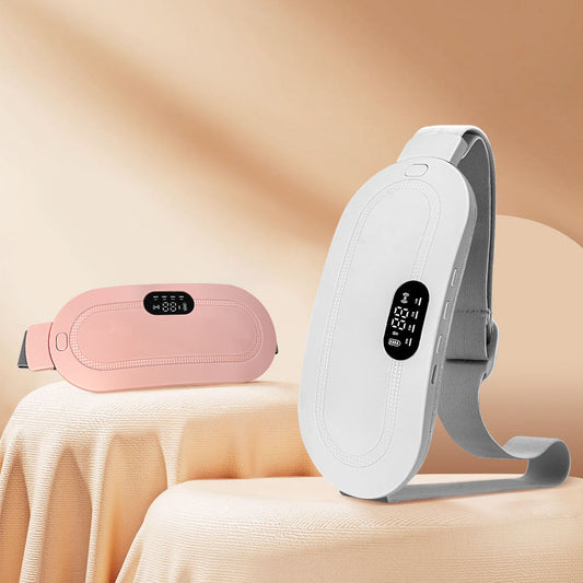 Menstrual Period Heating Pad for Cramps – Portable Electric Heating & Vibration Massage Belt for Women
