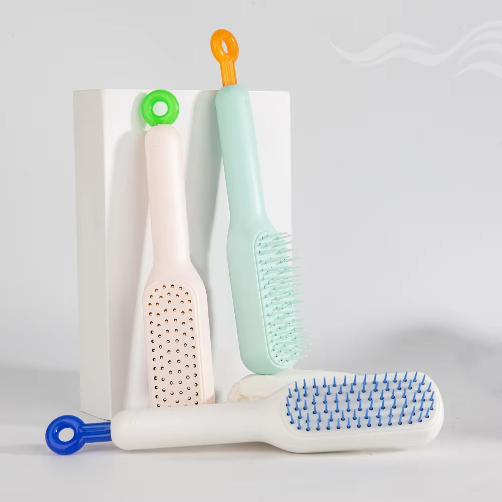 Self Cleaning Hair Brush – One-Click Cleaning Telescopic Anti-Static Hair Comb