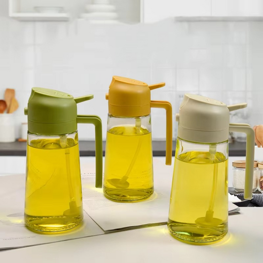 2 in 1 Leakproof Oil Dispenser Bottle for Kitchen
