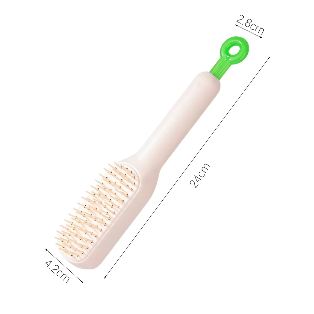 Self Cleaning Hair Brush – One-Click Cleaning Telescopic Anti-Static Hair Comb