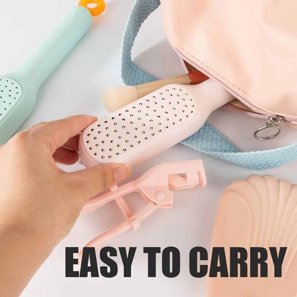 Self Cleaning Hair Brush – One-Click Cleaning Telescopic Anti-Static Hair Comb