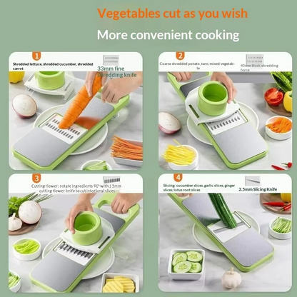 5 in 1 Multifunctional Vegetable Cutter & Grater