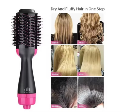 One Step Hot Air Brush Dryer & Styler – 2 in 1 Hair Volumizer and Straightening Brush