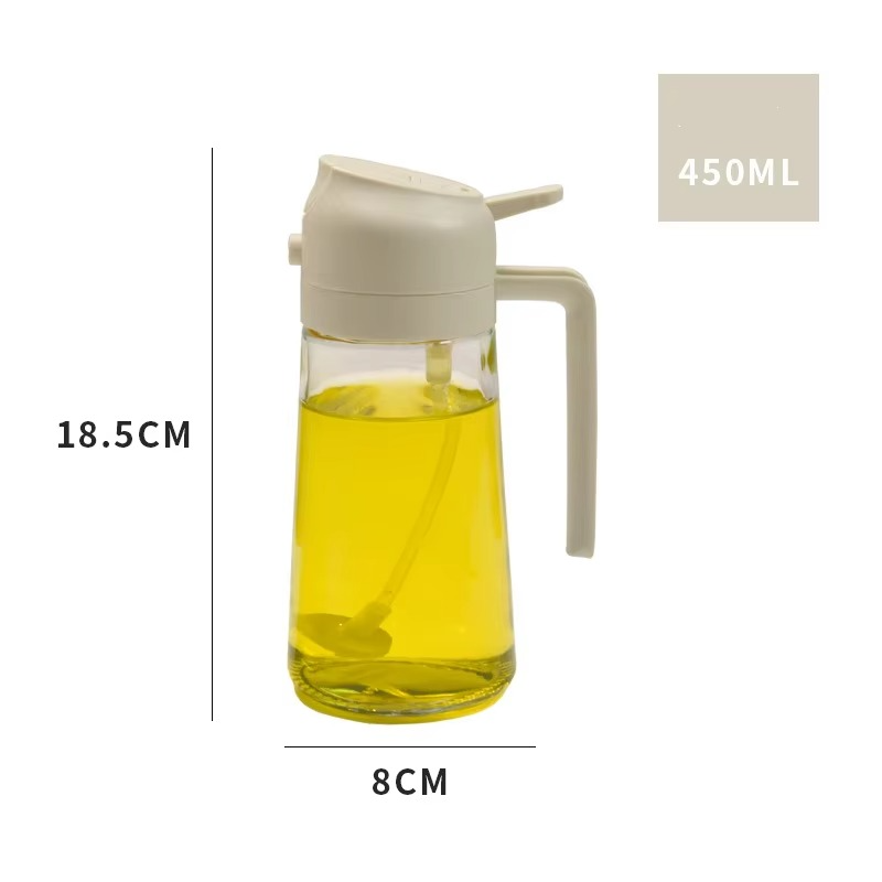2 in 1 Leakproof Oil Dispenser Bottle for Kitchen