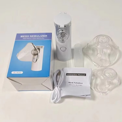 Portable Mesh Nebulizer Kit – Handheld Silent Nebulizer for Adults & Kids