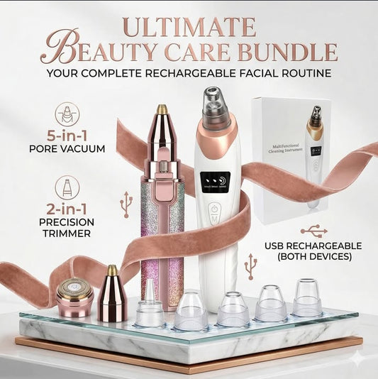 Beauty Glow Power Pack | Blackhead Remover & Eyebrow Trimmer